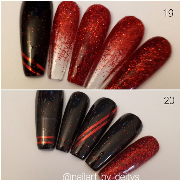 Christmas luxury press on acrylic/gel nails - Picture 4 of 4